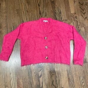 Madewell Mohair Cardigan - Hot Pink